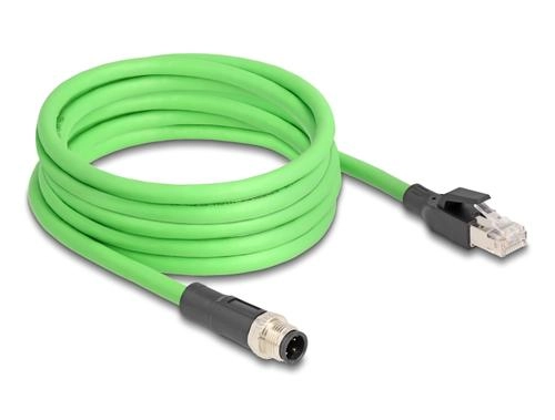 DELOCK M12 cable D-coded 4 pin
