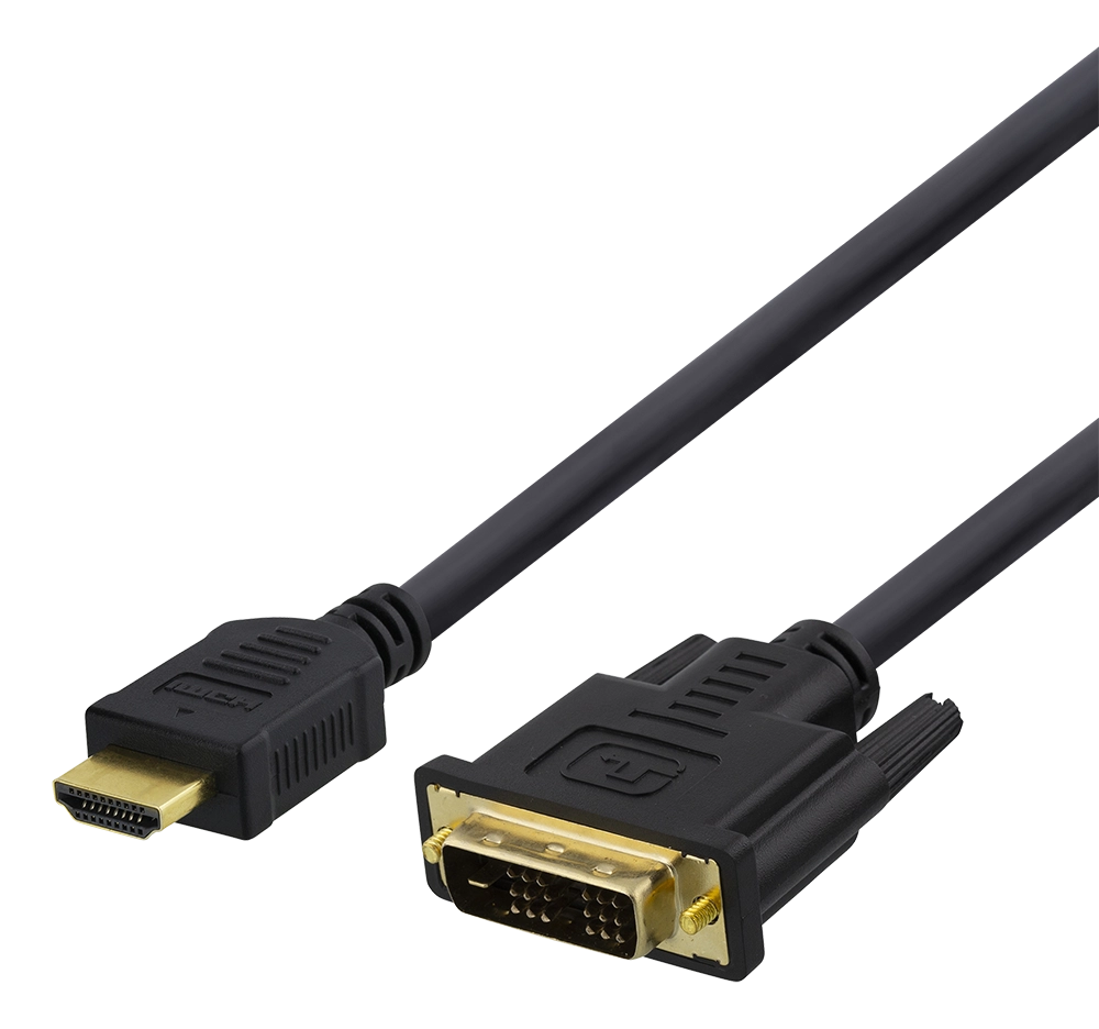HDMI to DVI cable DELTACO 1080p