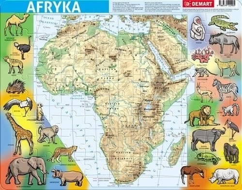 Demart Frame puzzle - Physical Africa