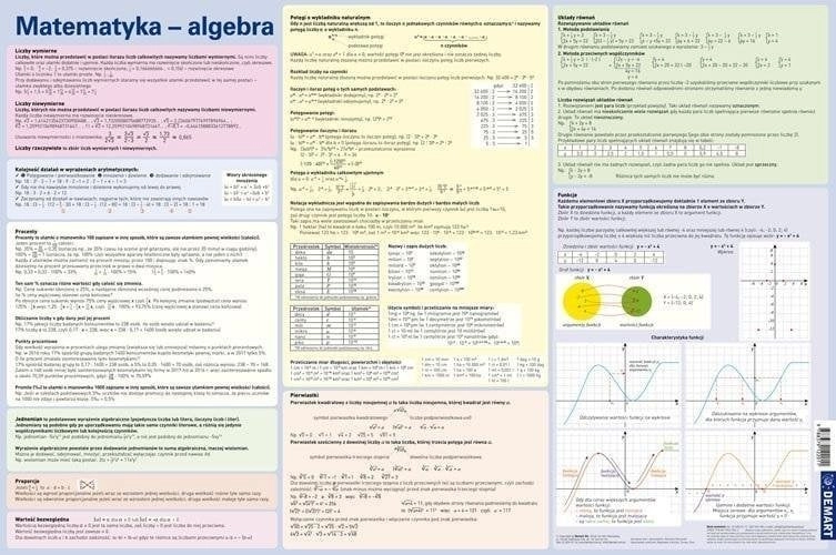 Desk cover Math formulas Algebra 9788379125425