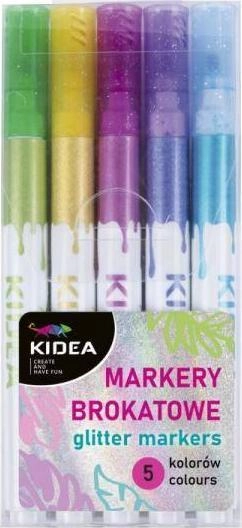 KIDEA glitter markers 5 colors 488928