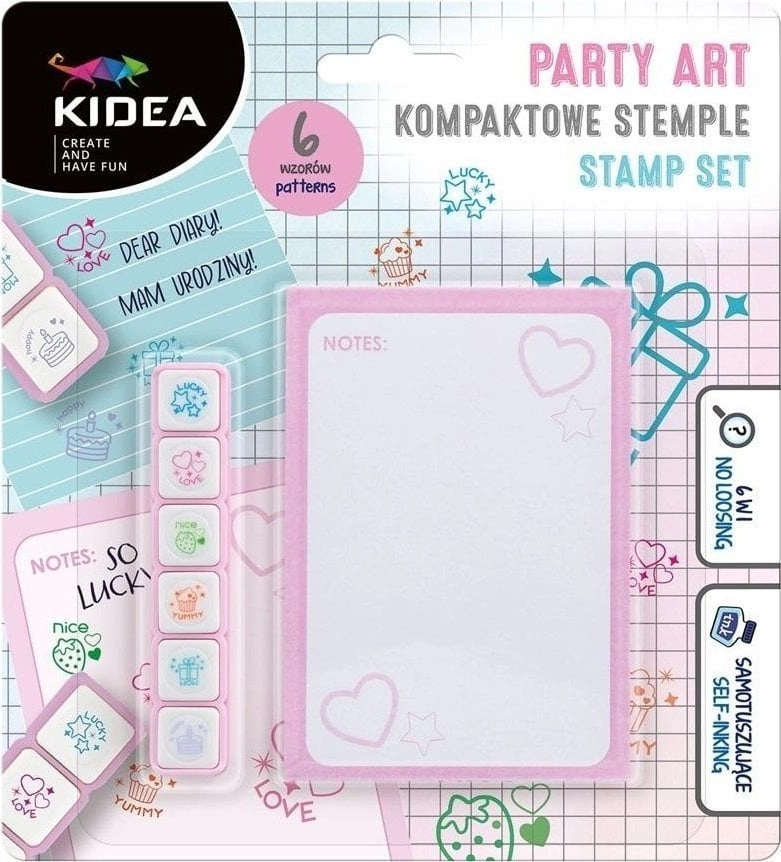 Compact Party Stamps 6 colors KIDEA