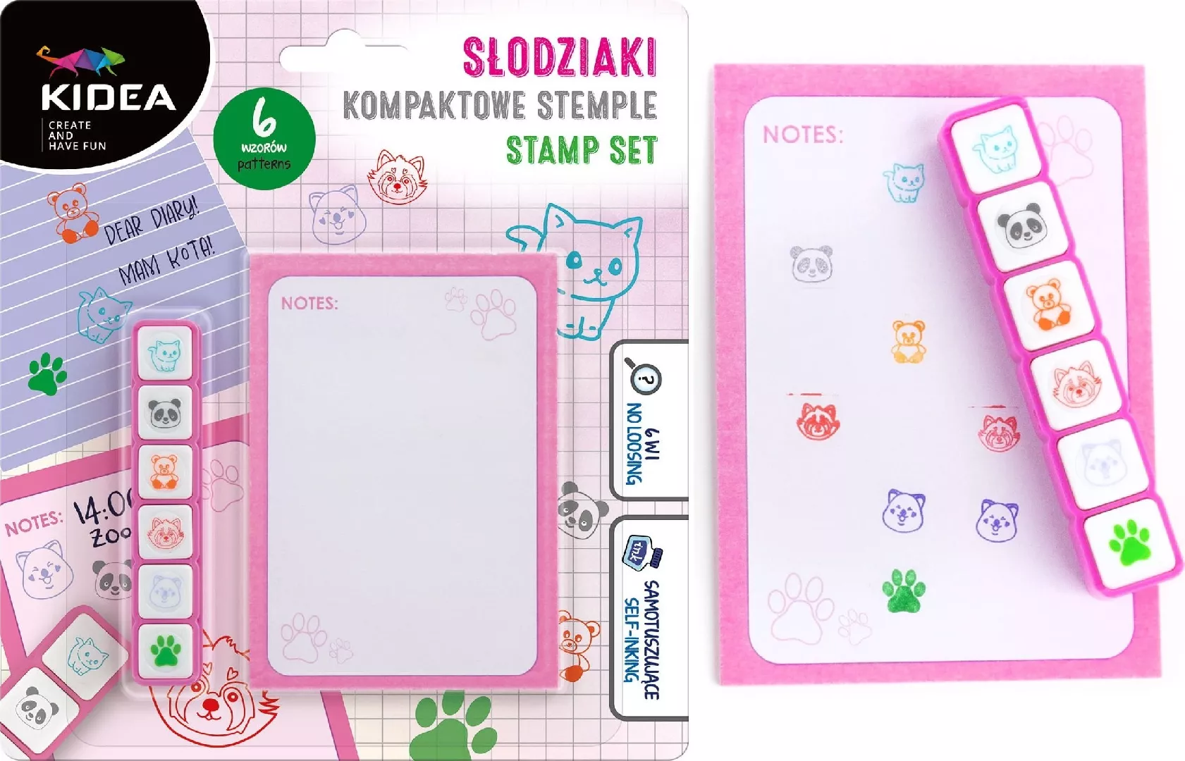Derform Set of stamps with notebook