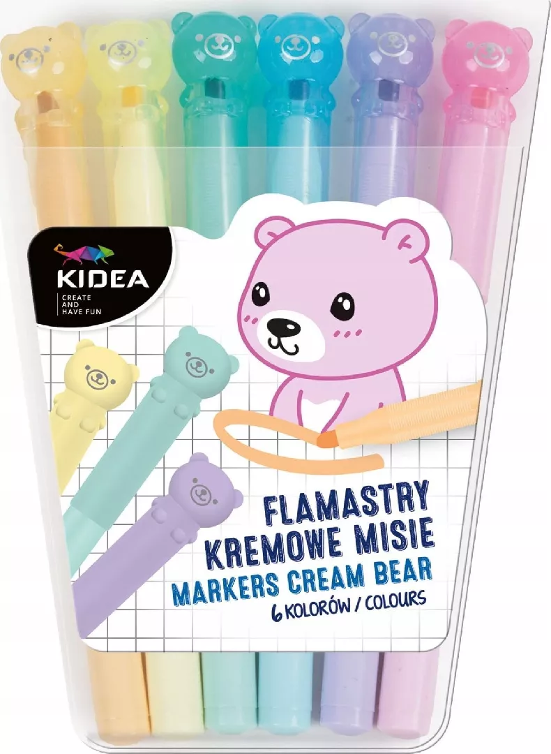 Derform pencil case Cream markers Teddy