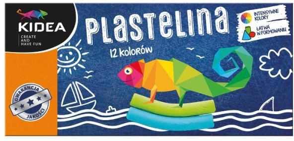 Derform Plastelina 12 kolorów DERF.P12KKA