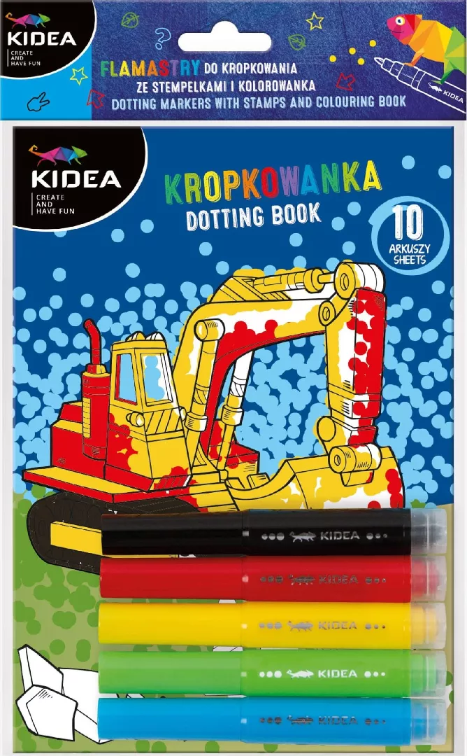 Derform Coloring book with markers for
