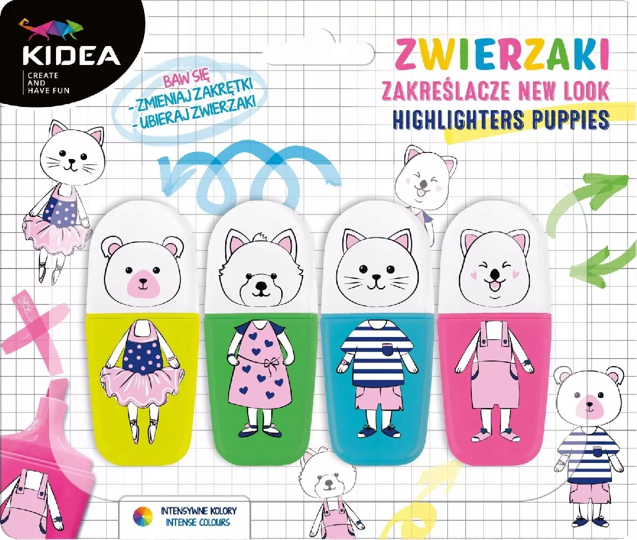 Derform HIGHLIGHTER 4 WHEEL ANIMALS KIDEA