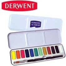 Derwent DERWENT ACADEMY AKWARELE 12 SZT
