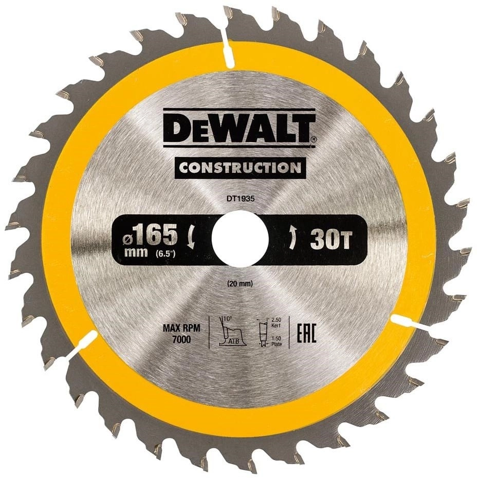 Dewalt Circular saw 165x20mmx30z - DT1935-QZ