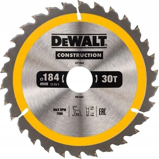 Dewalt circular saw 184x30mm 30 teeth