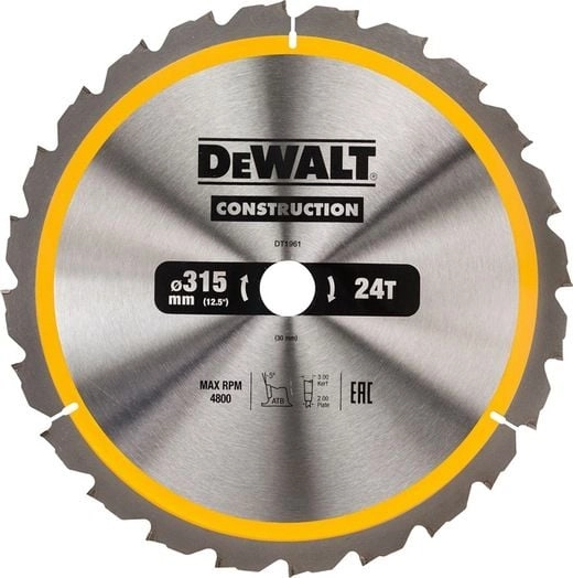 Dewalt circular saw 315x30mm x 24