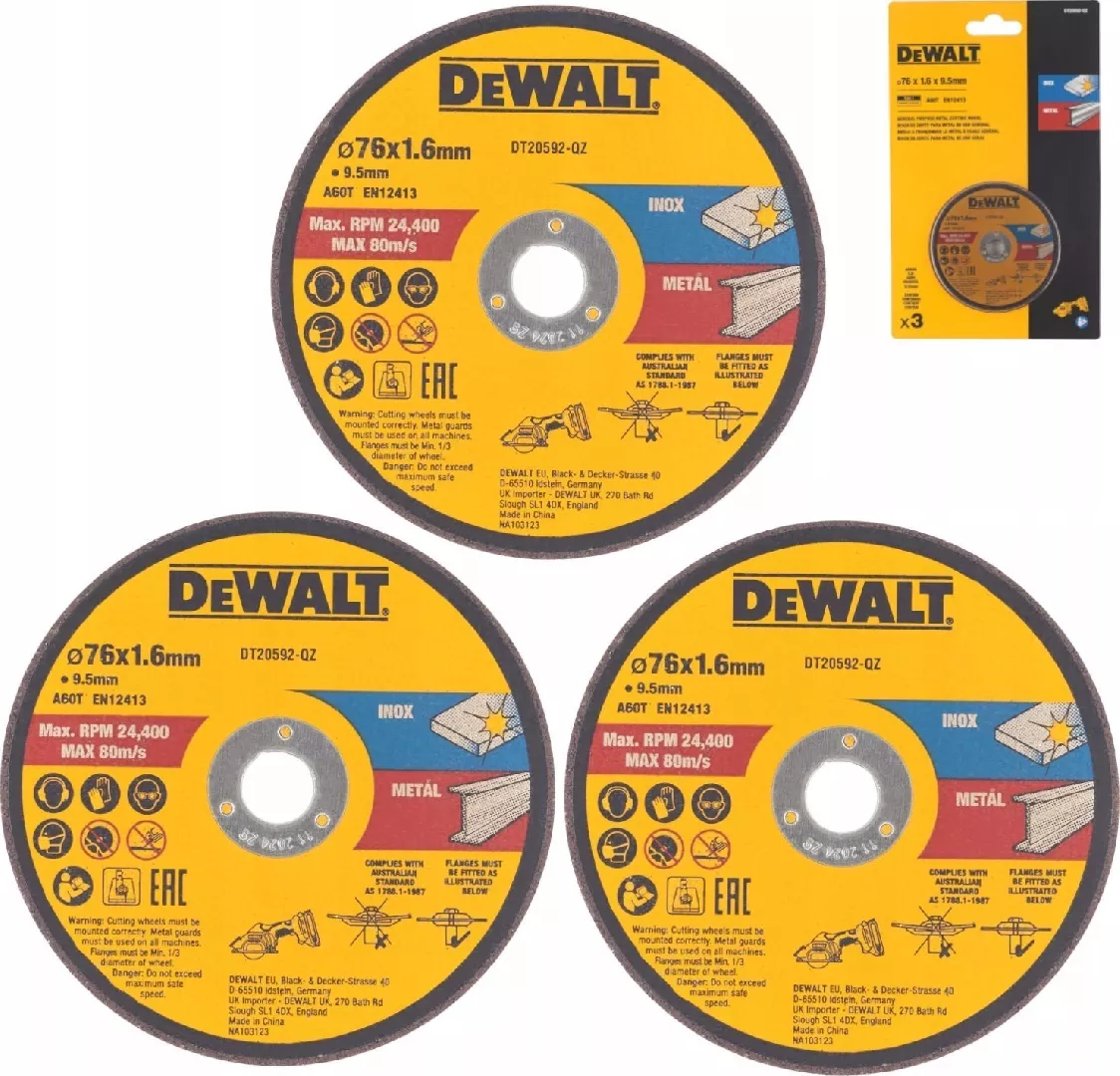 Dewalt DEWALT METAL SHIELD 76x1.6mm