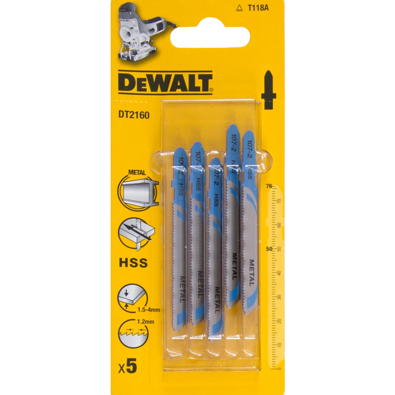 Dewalt Jigsaw blades type T HSS76x50mm