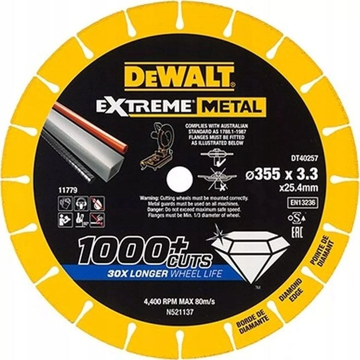 Dewalt shield extreme metal 355x25.4x3
