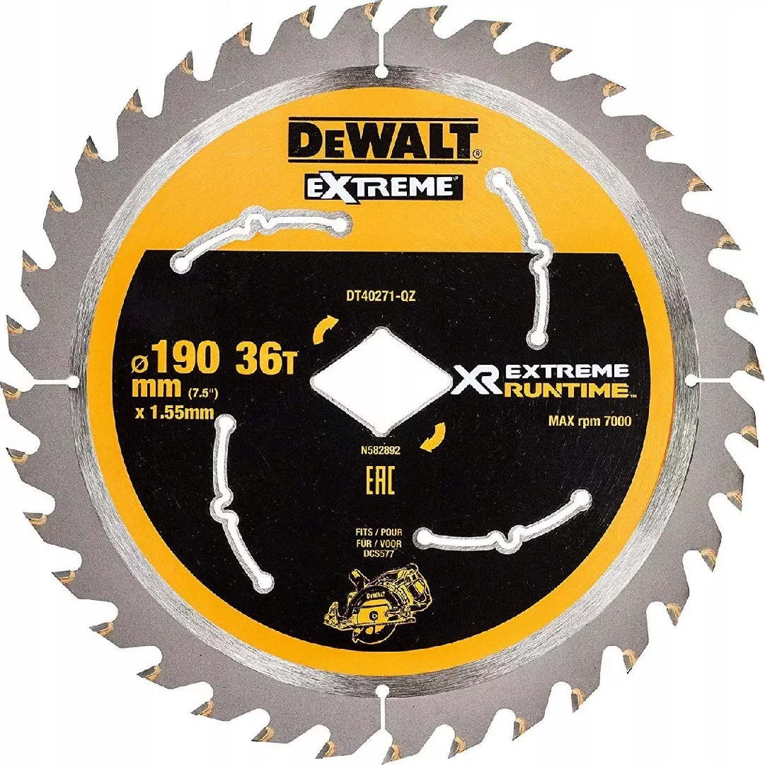 Dewalt tarcza pilarska do dcs577 190x36t