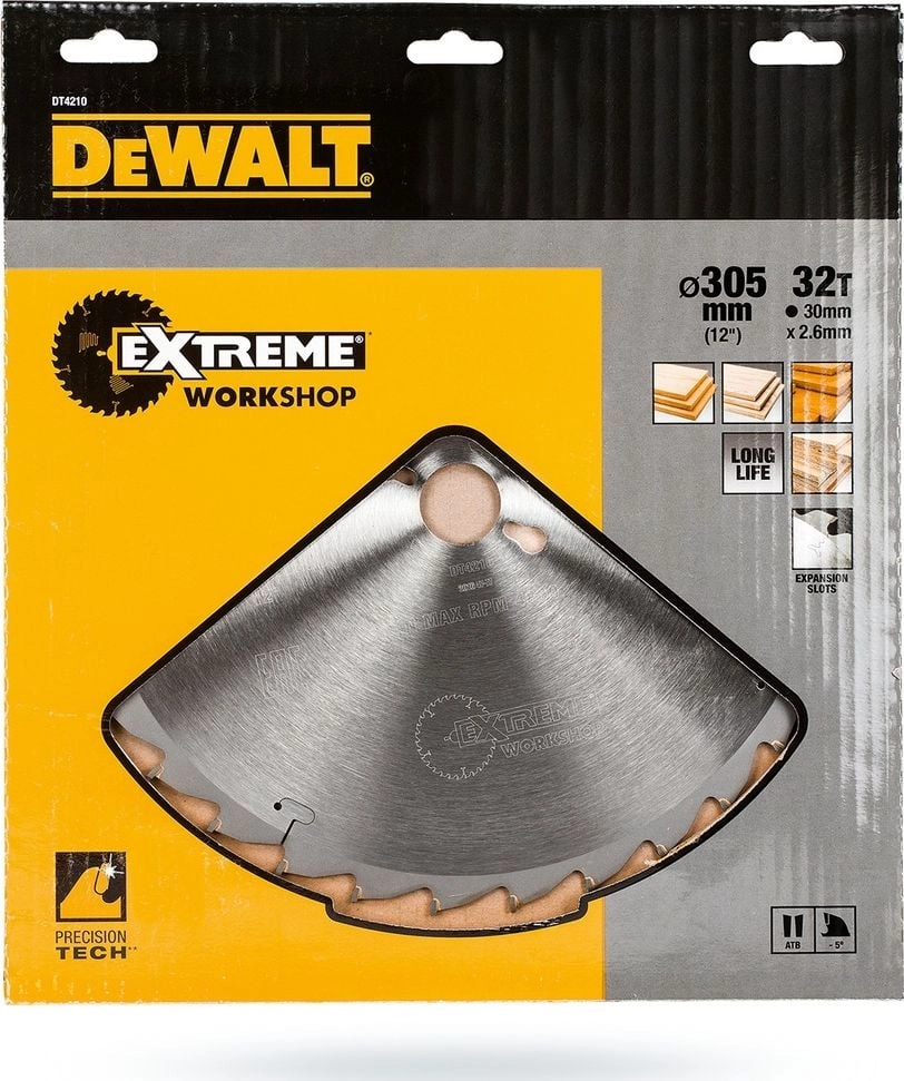 Dewalt saw blade 305x30x2.6mm 36z