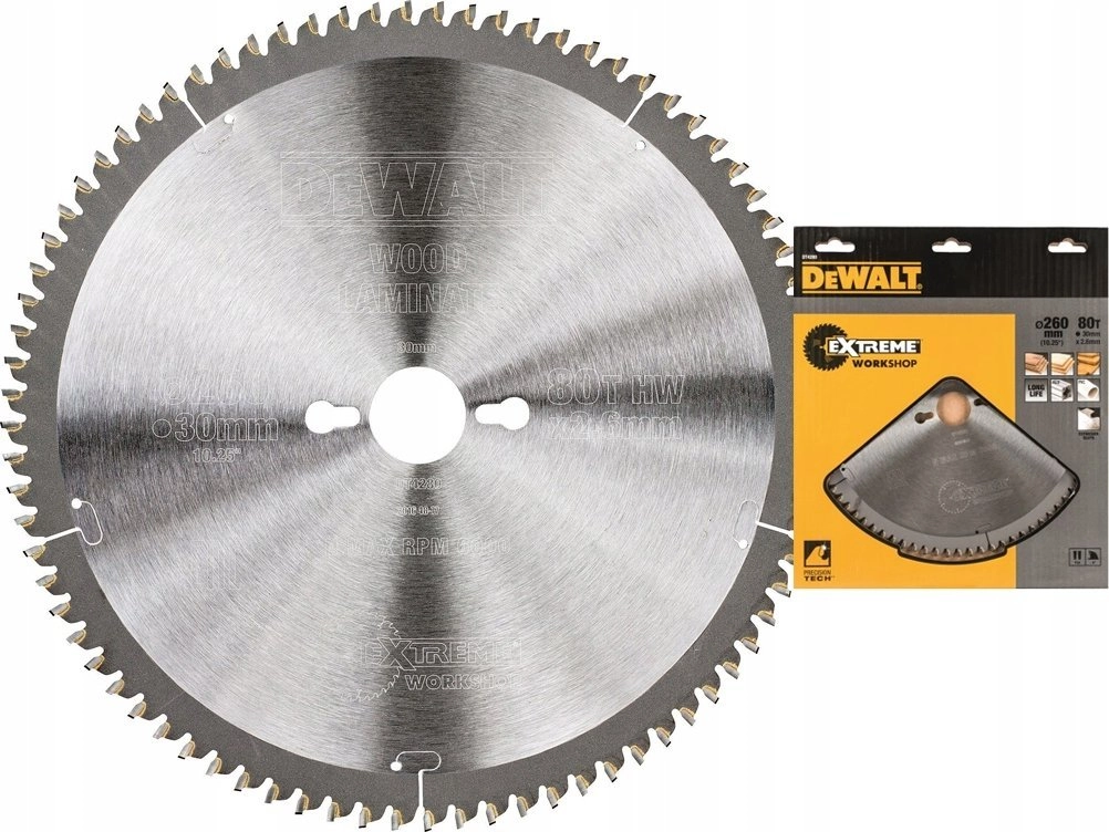 Hm-piła uniwersalna 260x30mm z80 DT4280 DT4280-QZ