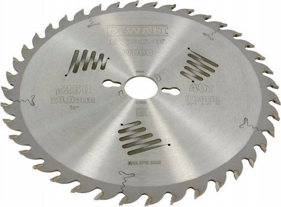 TCT saw blade wood 250x30mm z40