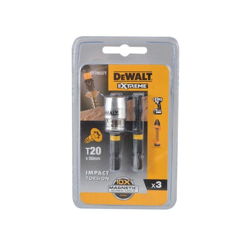 Dewalt Set of screwdriver bits 2xT20/50mm