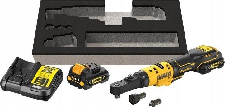 DEWALT. RATCHET 12V DCF500L2G WITH ADAPTERS