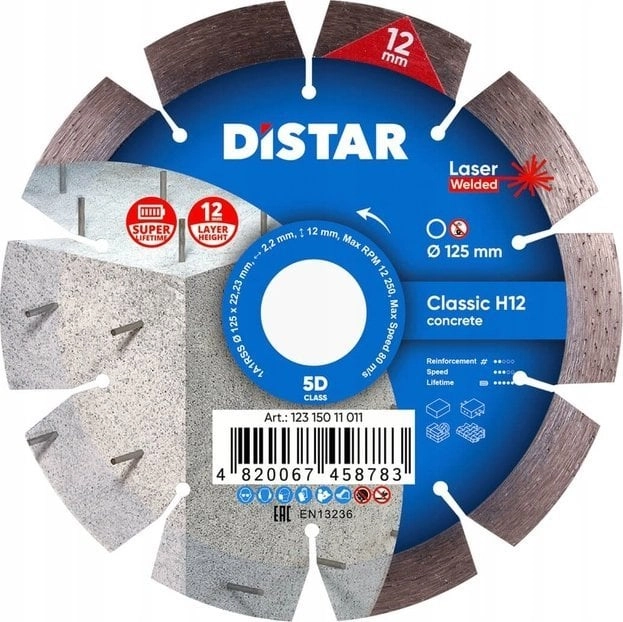 DISTAR DIAMOND BLADE CLASSIC H12 150
