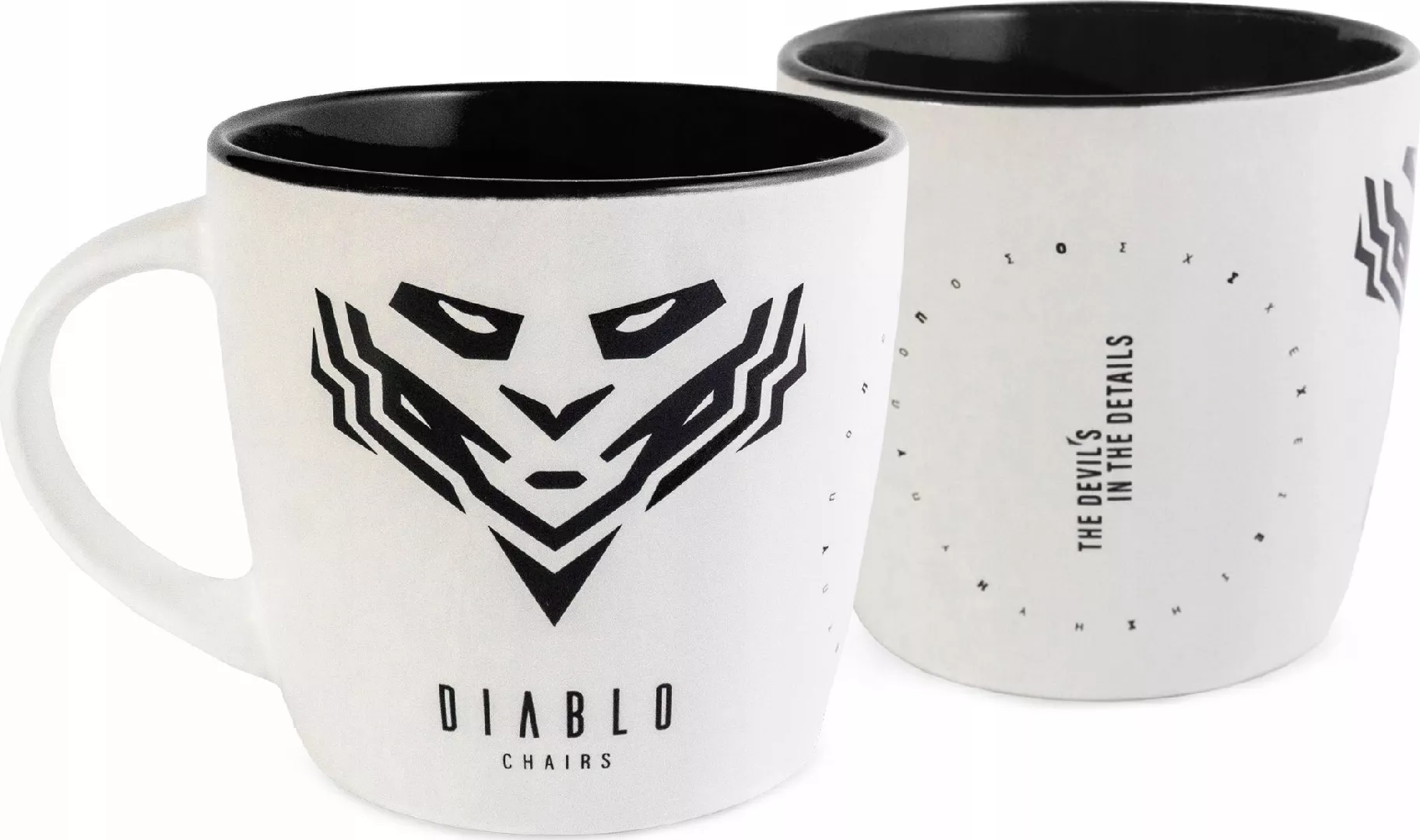 Diablo Kubek Diablo Chairs biało-czarny 5902560338683