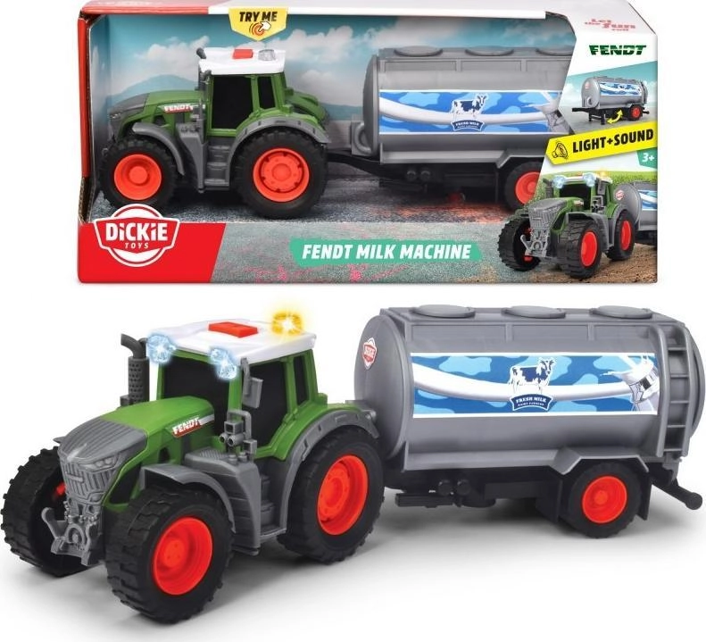 Fendt tractor with milk trailer 26cm