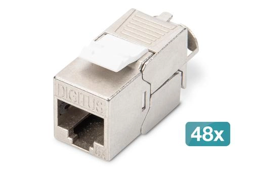 DIGITUS Keystone Jack Cat6A/RJ45-LSA geschirmt 500MHz