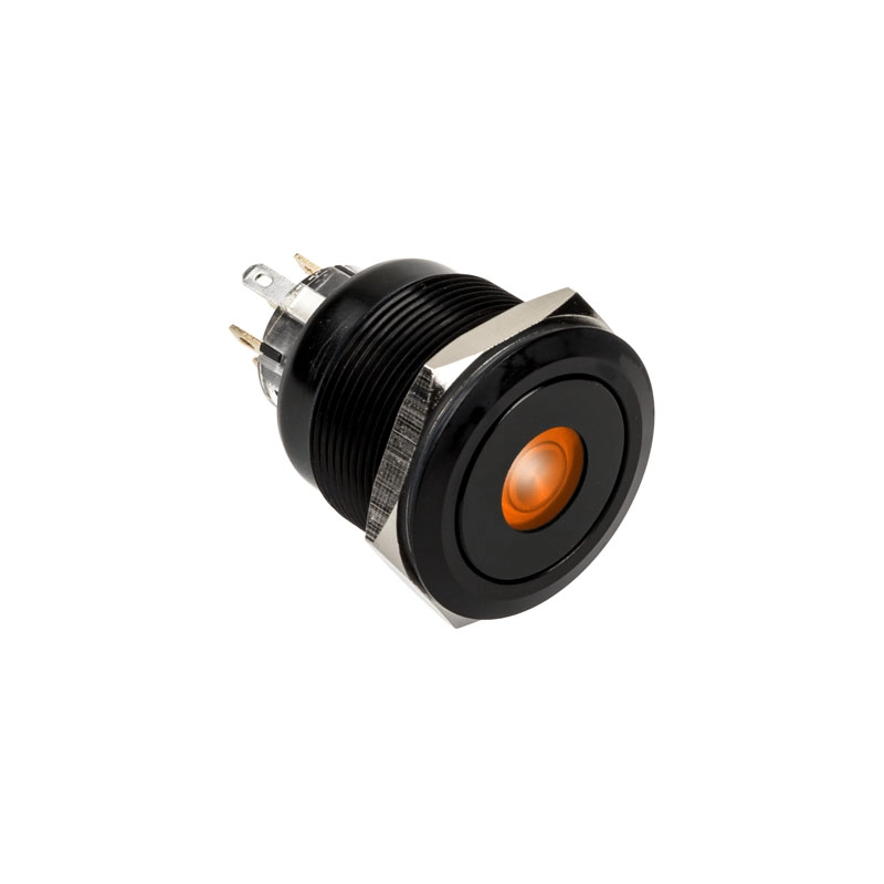 DimasTech DimasTech Vandalismusschalter/-taster 25mm  Blackline Dot