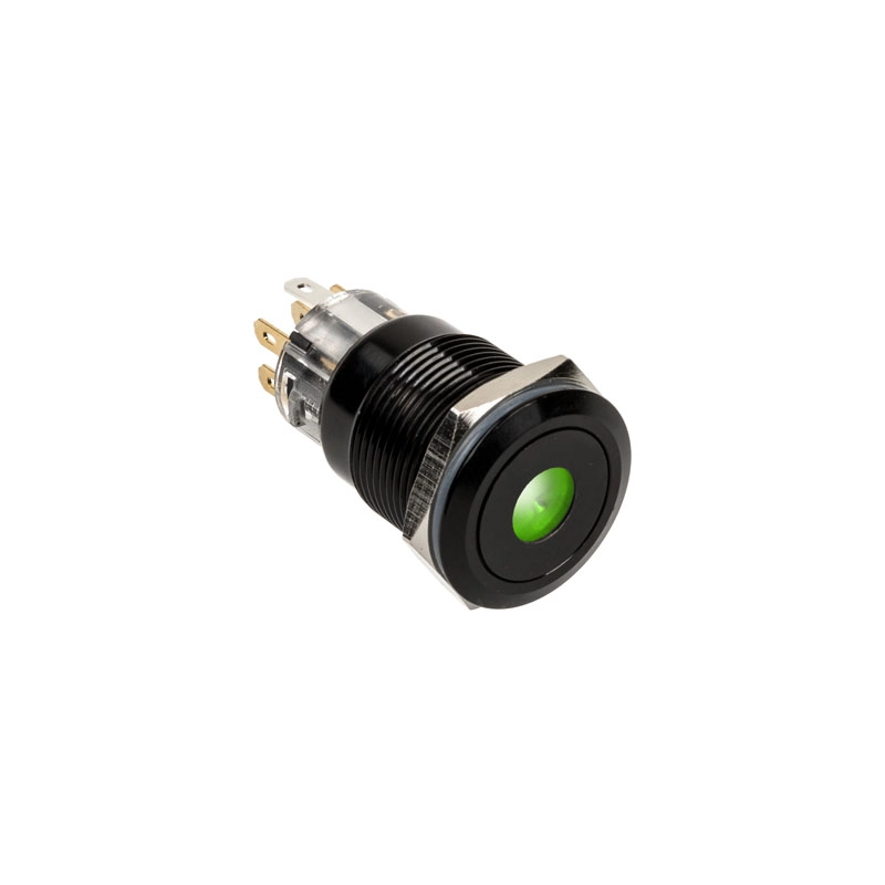 DimasTech Vandalismusschalter/-taster 19mm  Blackline Dot -