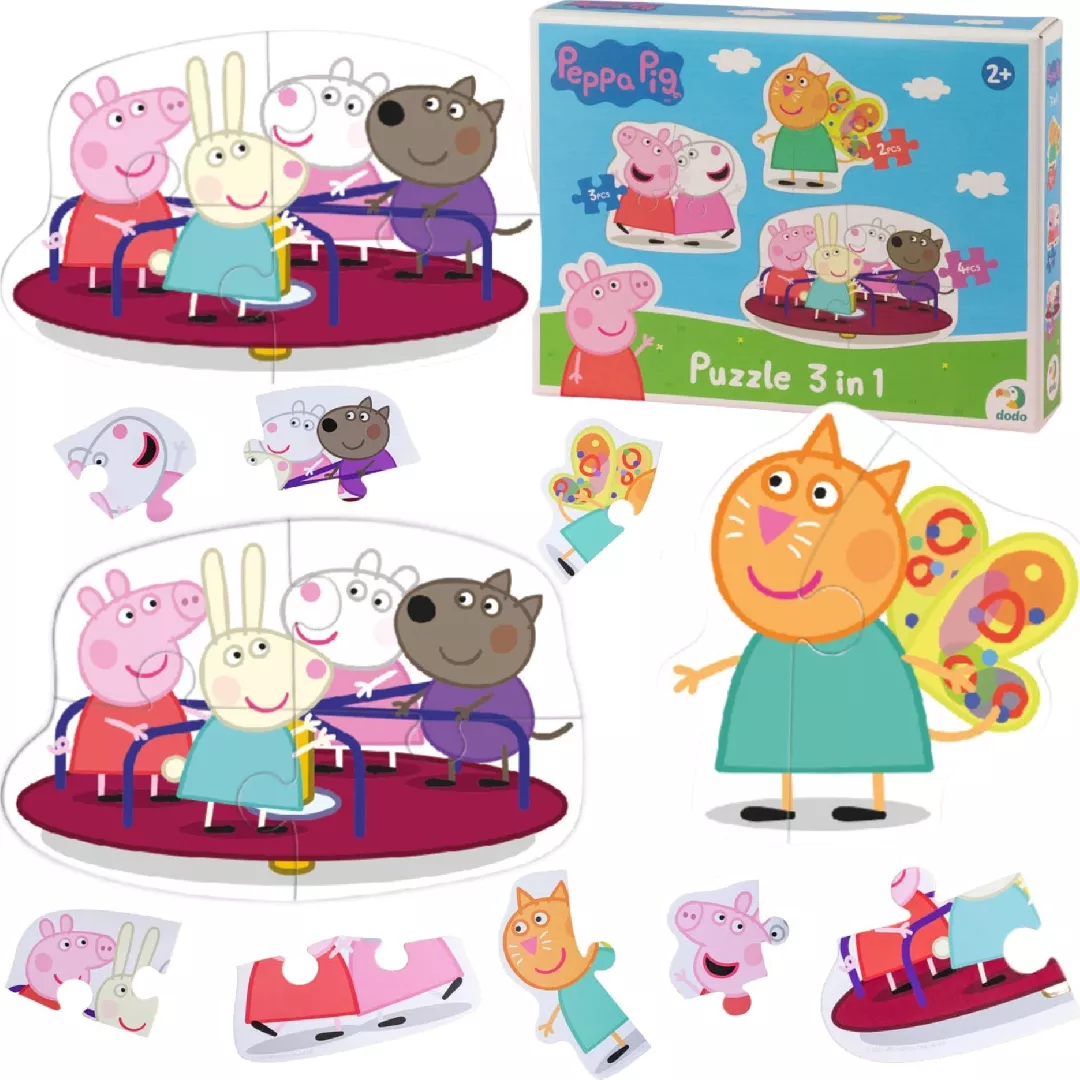 Dodo PUZZLE 3in1 ``PEPPA PIG`` PEPPA