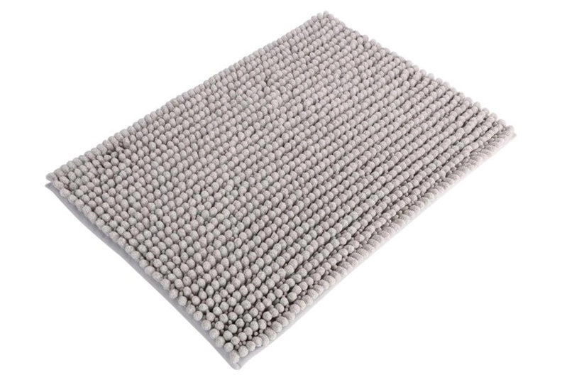 CHENILLE BATH MAT GREY 60X40 HCO-0588C
