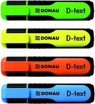 Donau Highlighter textmarker set. 4 pcs
