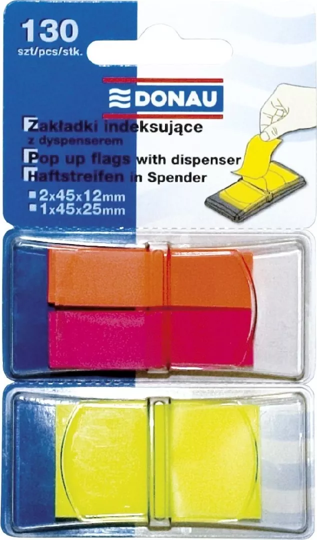Donau INDEXING BOOKMARKS DONAU PP MIX