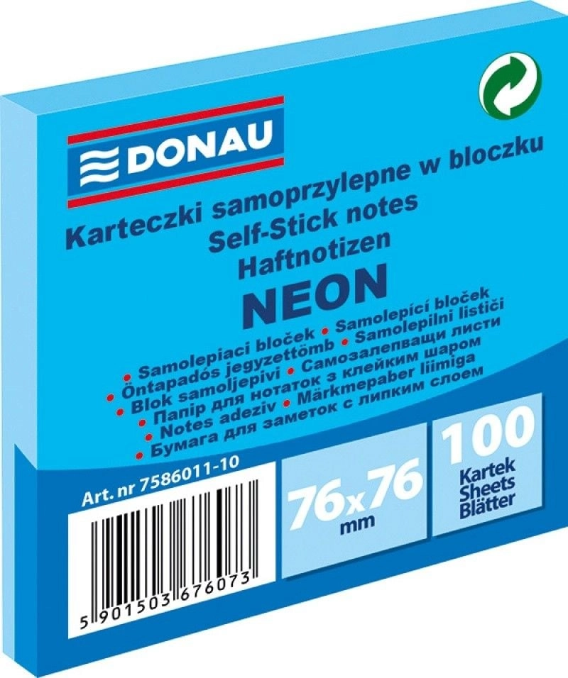 Donau BLOCZEK SAMOPRZYLEPNY  DONAU  76X76MM  100K