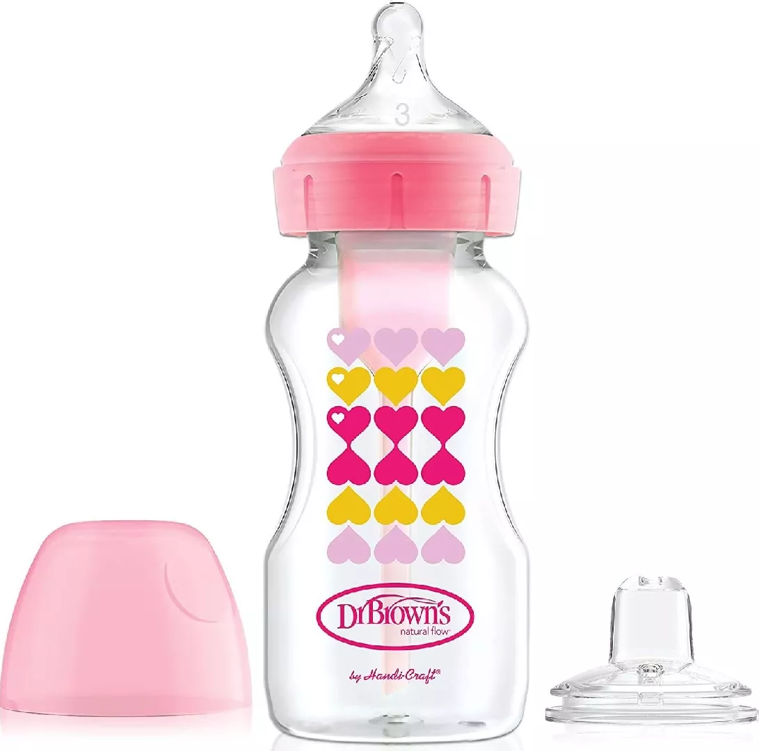 WB91604-SET `FROM BOTTLE TO CUP` PINK/BOTTLE