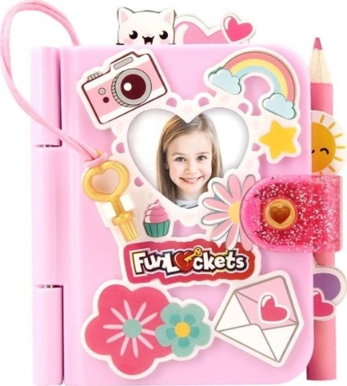 Mini secret diary with a key