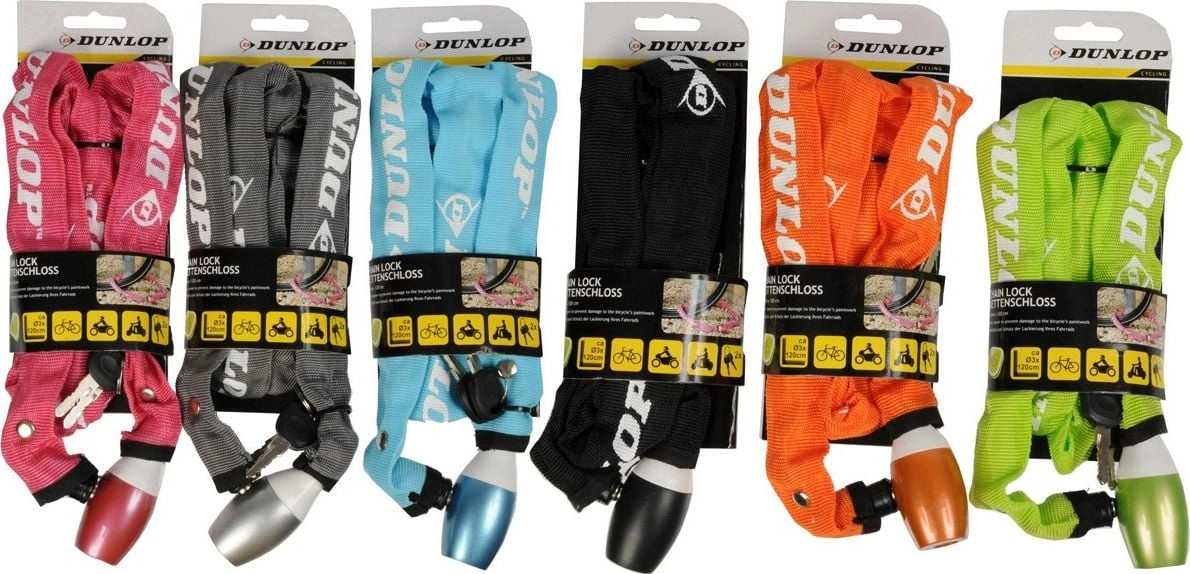 Dunlop Zapięcie rowerowe łańcuch na zamek