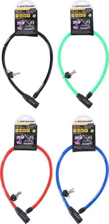 Dunlop Cable  anti-theft bicycle lock (red)