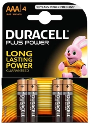 Baterijas Duracell AAA Alkaline 4-pack 5000394127326
