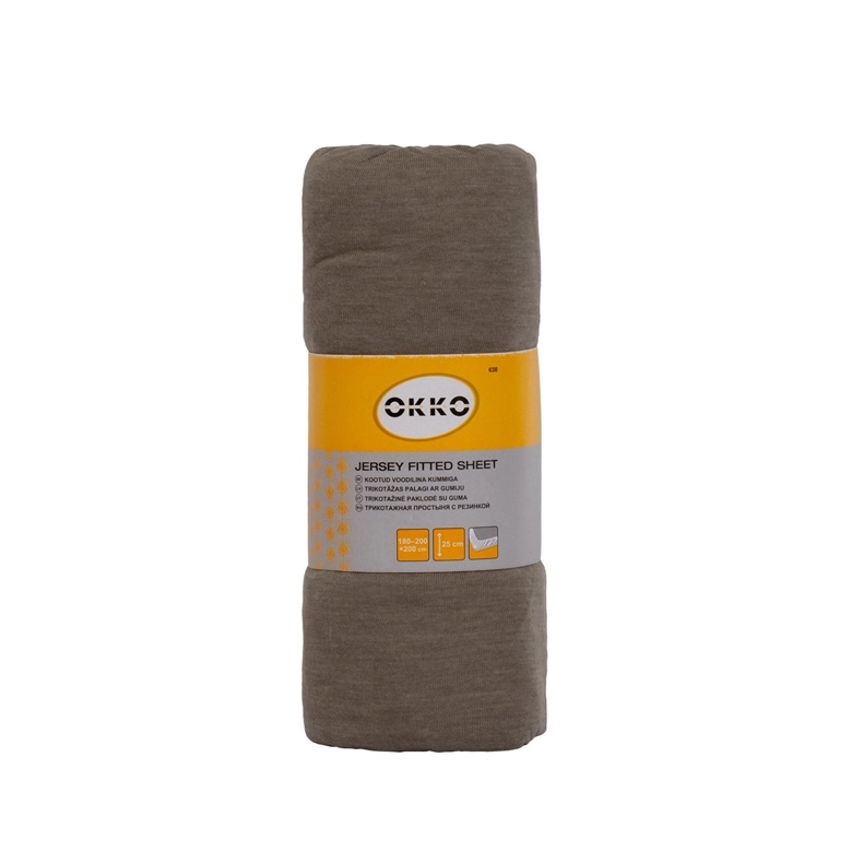 BED SHEET POLYCOTT 120X200+25CM GREY638 14974660