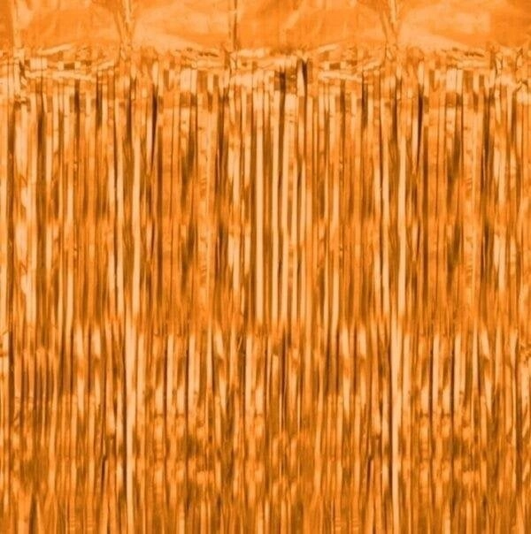 Kurtyna dekoracyjna 100x200cm pomarańczowa 5904266058063