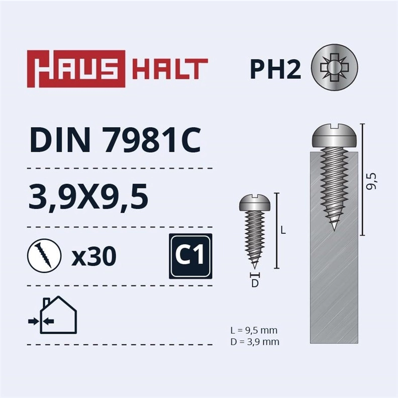 E-NORMpro SELF SCREWS 3.9X9.5
