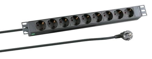 19" 1U power strip 9xCEE 7/3
