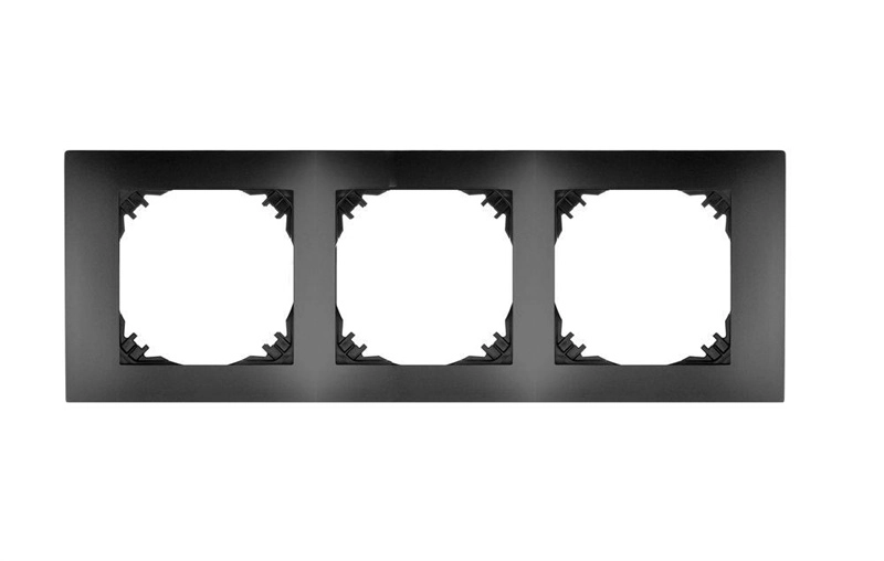 Elektro-Plast Vestra Triple frame IP20 black