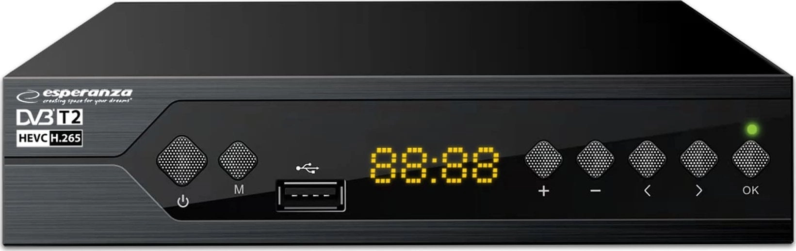 EV107P Esperanza digital receiver dvb-t2 h