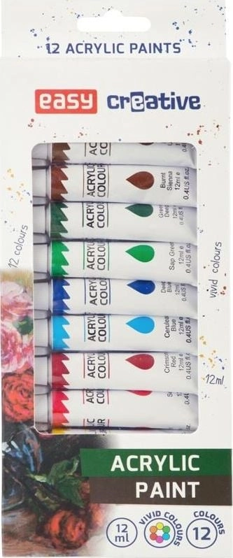 Easy Acrylic paint 12 colors EASY