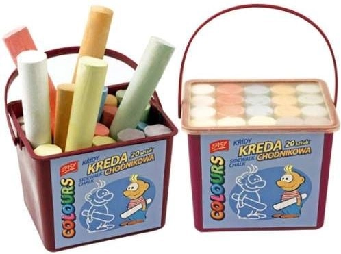 Easy Sidewalk chalk 20 pieces WIKR-040080