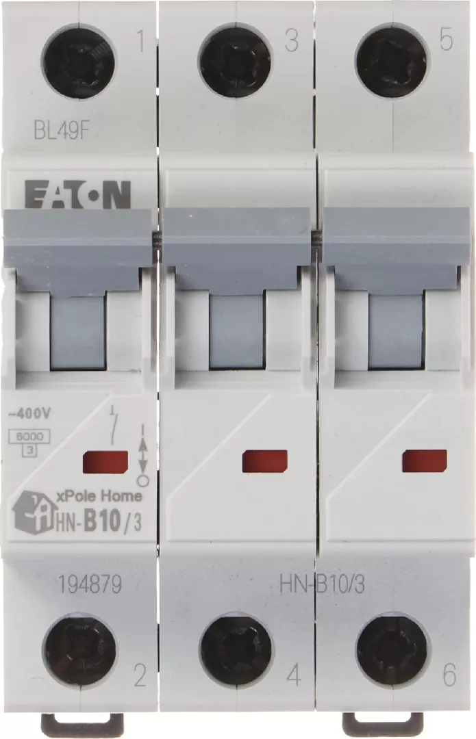 Eaton CIRCUIT BREAKER HN-B10/3 THREE-PHASE 10A