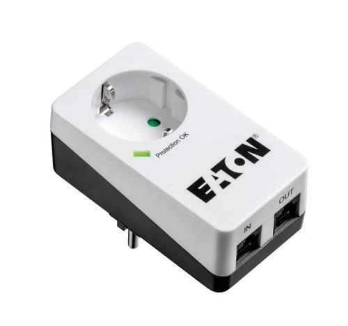 Eaton socket switch with telephone plug